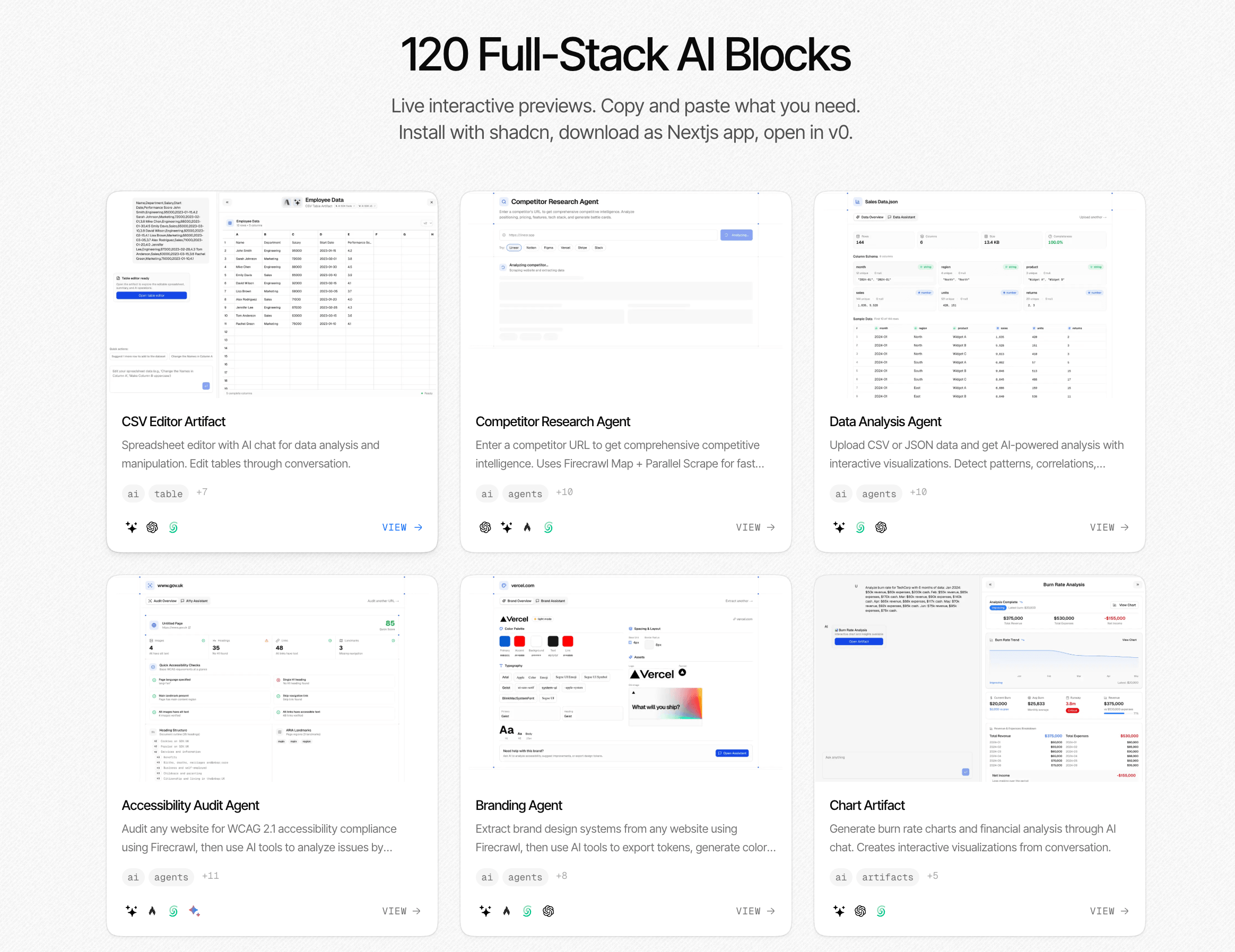 AI SDK Agents product screenshot